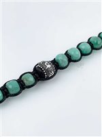Bracelet Tamashii Ruota della Preghiera in Emerald Smeraldo BPS101-EM - BPS101-EM